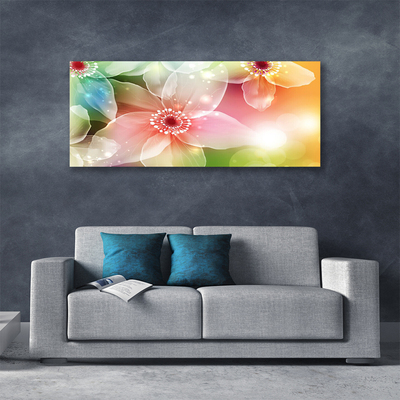 Tableaux sur toile Fleurs art multicolore