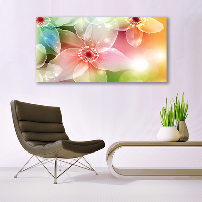 Tableaux sur toile Fleurs art multicolore