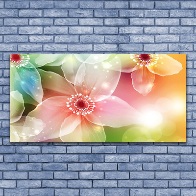 Tableaux sur toile Fleurs art multicolore