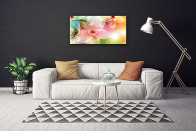 Tableaux sur toile Fleurs art multicolore