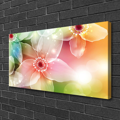 Tableaux sur toile Fleurs art multicolore