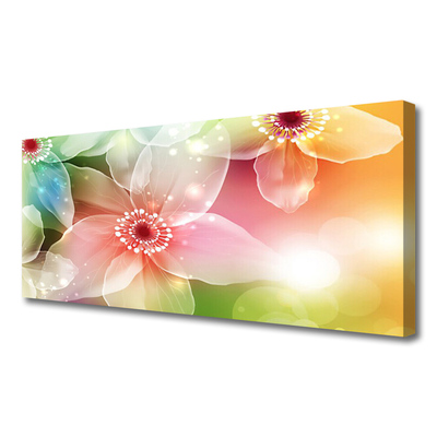 Tableaux sur toile Fleurs art multicolore