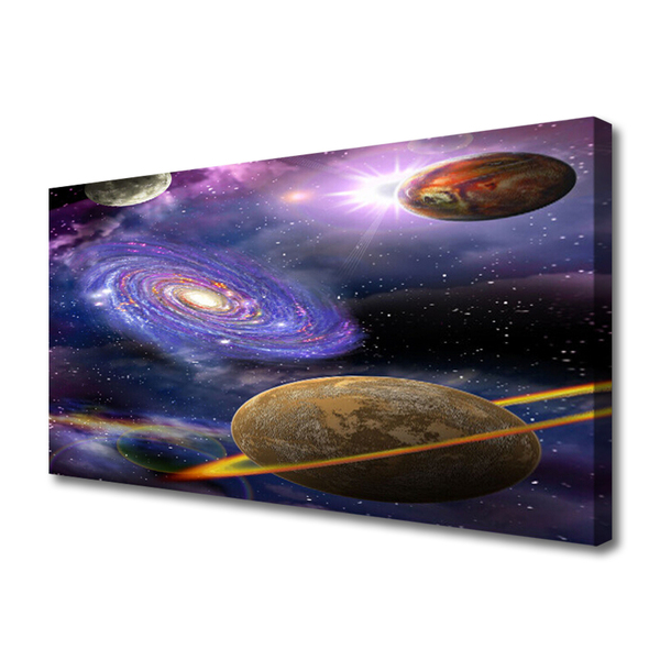Tableaux sur toile Univers univers violet gris