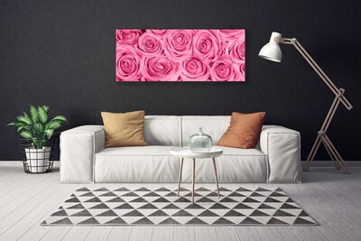 Tableaux sur toile Roses floral rose