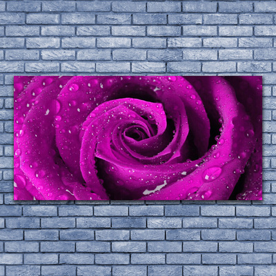 Tableaux sur toile Rose floral rose