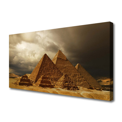 Tableaux sur toile Pyramides architecture jaune