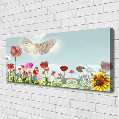 Tableaux sur toile Fleurs nature multicolore