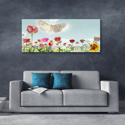 Tableaux sur toile Fleurs nature multicolore