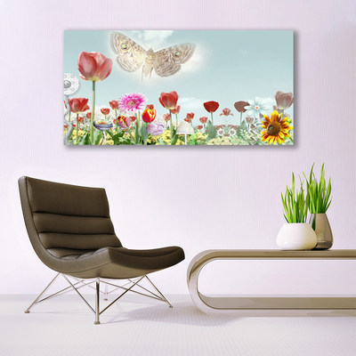 Tableaux sur toile Fleurs nature multicolore