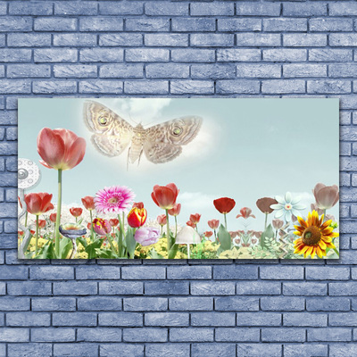 Tableaux sur toile Fleurs nature multicolore