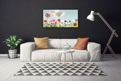 Tableaux sur toile Fleurs nature multicolore