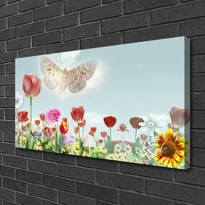 Tableaux sur toile Fleurs nature multicolore