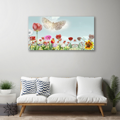 Tableaux sur toile Fleurs nature multicolore