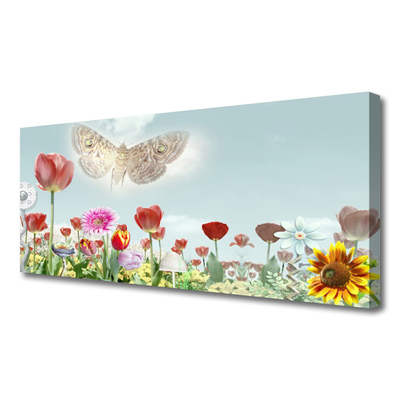 Tableaux sur toile Fleurs nature multicolore