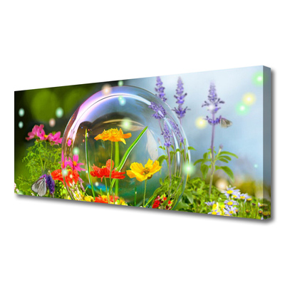 Tableaux sur toile Fleurs nature multicolore