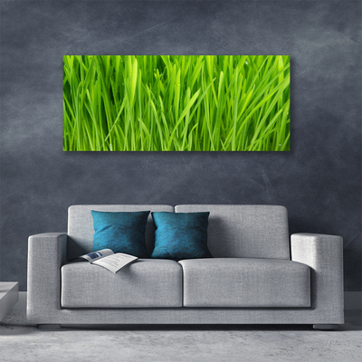 Tableaux sur toile Herbe floral vert