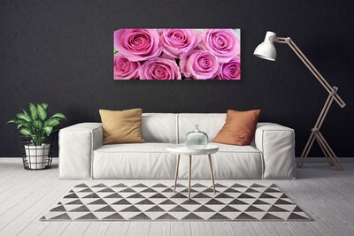 Tableaux sur toile Roses floral rose