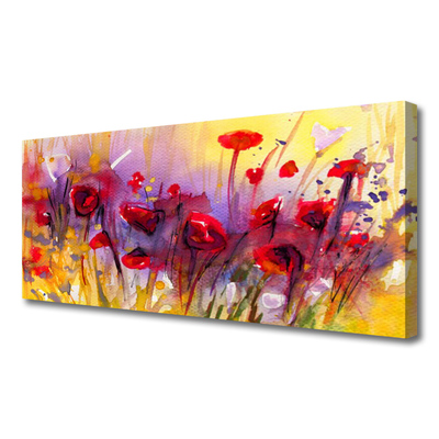Tableaux sur toile Fleurs art multicolore