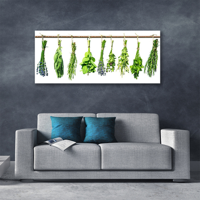 Tableaux sur toile Fleurs floral vert violet