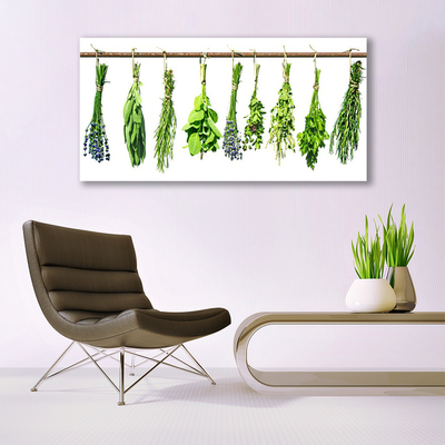 Tableaux sur toile Fleurs floral vert violet