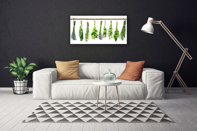 Tableaux sur toile Fleurs floral vert violet