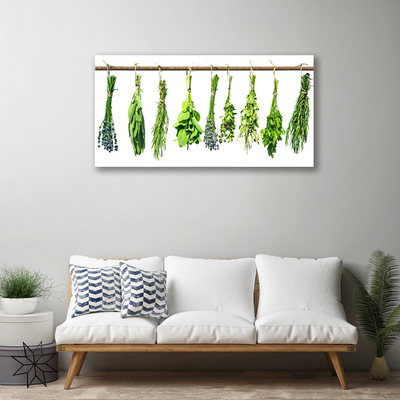 Tableaux sur toile Fleurs floral vert violet