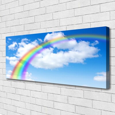 Tableaux sur toile Arc en ciel nature multicolore