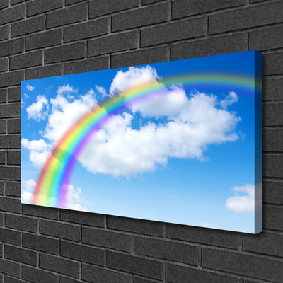 Tableaux sur toile Arc en ciel nature multicolore