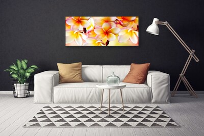 Photo sur toile Fleurs floral rouge vert blanc