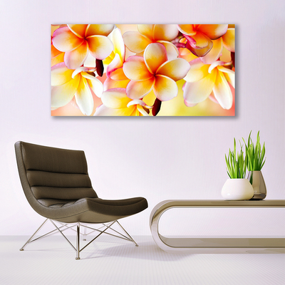 Photo sur toile Fleurs floral rouge vert blanc