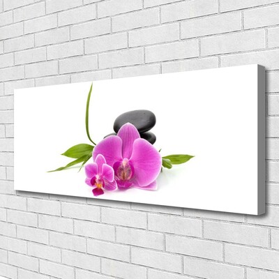 Photo sur toile Pierres fleurs floral rose noir