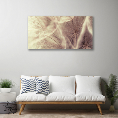 Photo sur toile Pissenlit floral gris