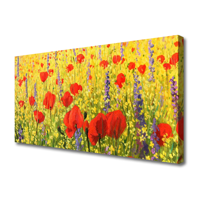 Photo sur toile Fleurs floral rouge violet