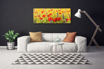 Photo sur toile Fleurs floral rouge violet