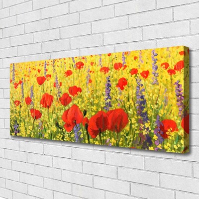 Photo sur toile Fleurs floral rouge violet