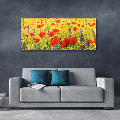 Photo sur toile Fleurs floral rouge violet