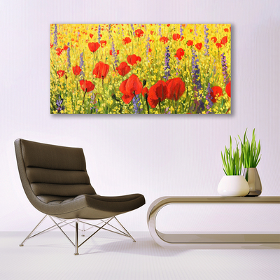 Photo sur toile Fleurs floral rouge violet