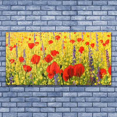 Photo sur toile Fleurs floral rouge violet