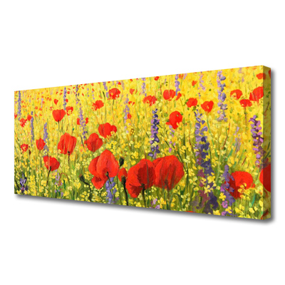 Photo sur toile Fleurs floral rouge violet