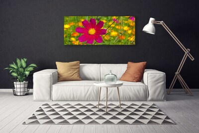 Photo sur toile Fleur floral jaune rouge