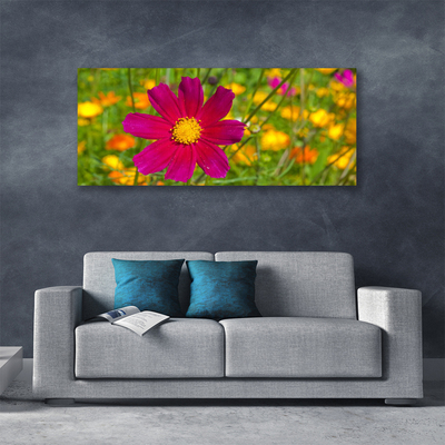 Photo sur toile Fleur floral jaune rouge