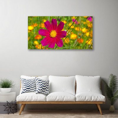 Photo sur toile Fleur floral jaune rouge