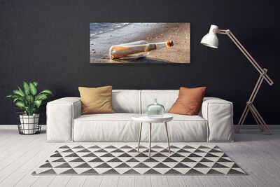 Photo sur toile Message dans une bouteille art blanc gris