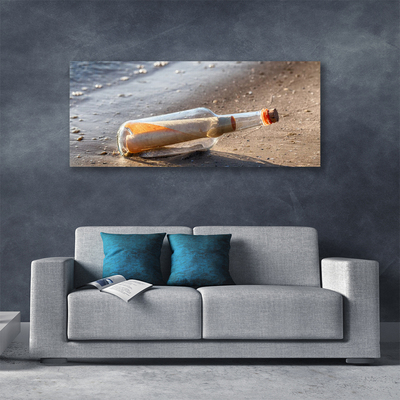 Photo sur toile Message dans une bouteille art blanc gris