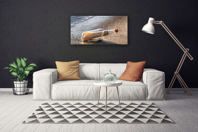 Photo sur toile Message dans une bouteille art blanc gris