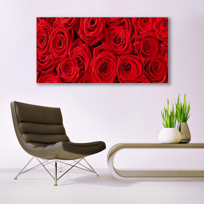 Photo sur toile Roses floral rouge