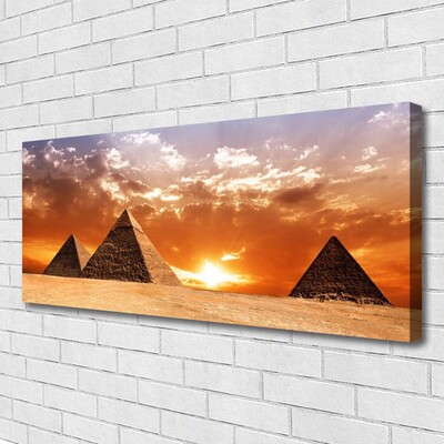 Photo sur toile Pyramides paysage jaune