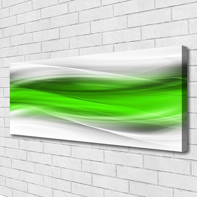 Photo sur toile Abstrait art vert gris blanc