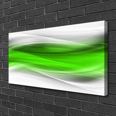 Photo sur toile Abstrait art vert gris blanc