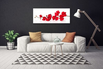 Photo sur toile Fleurs floral rouge